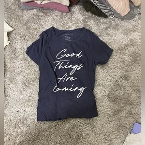 Navy blue tshirt. Size L.